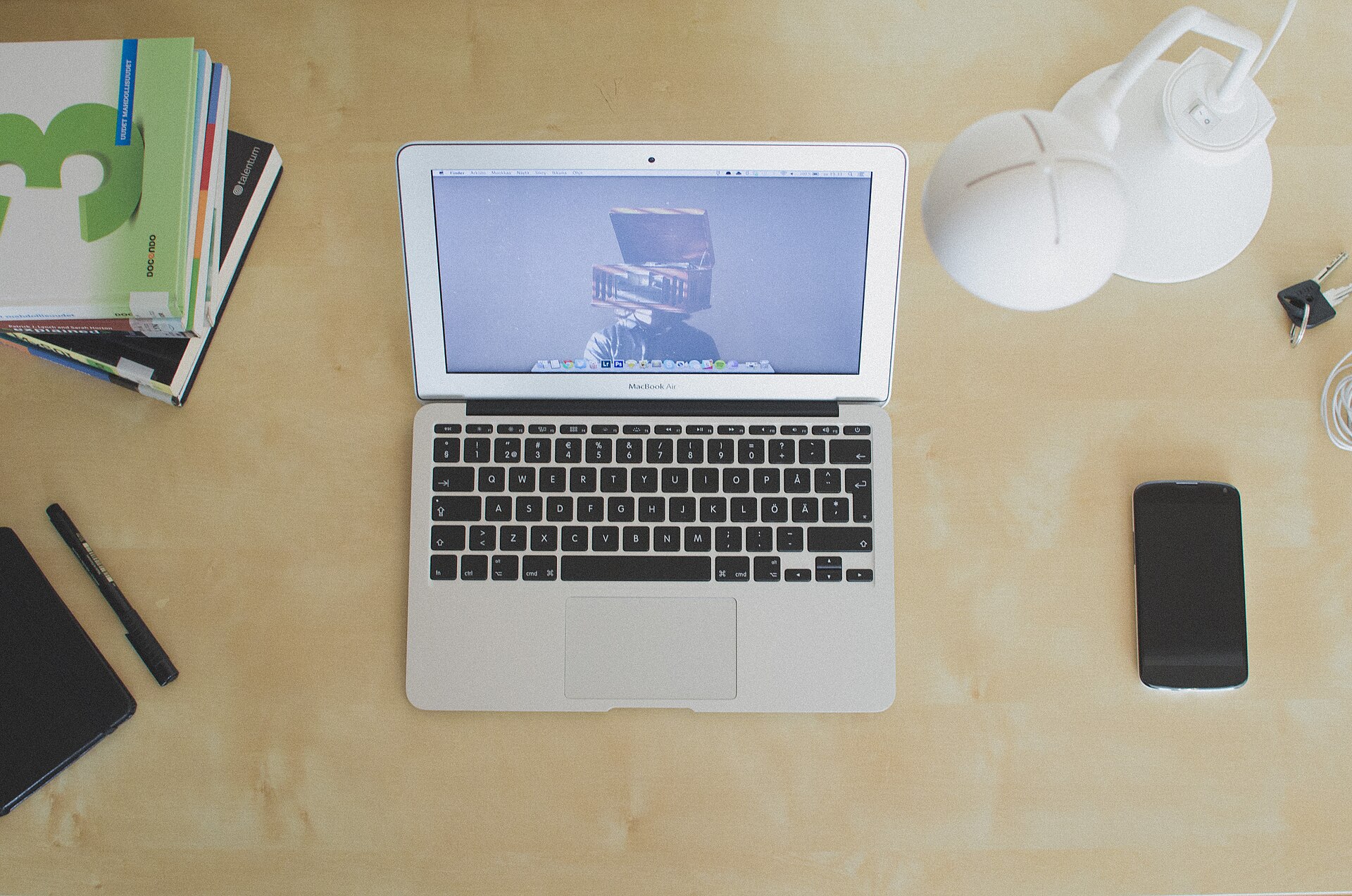 Desk under a window