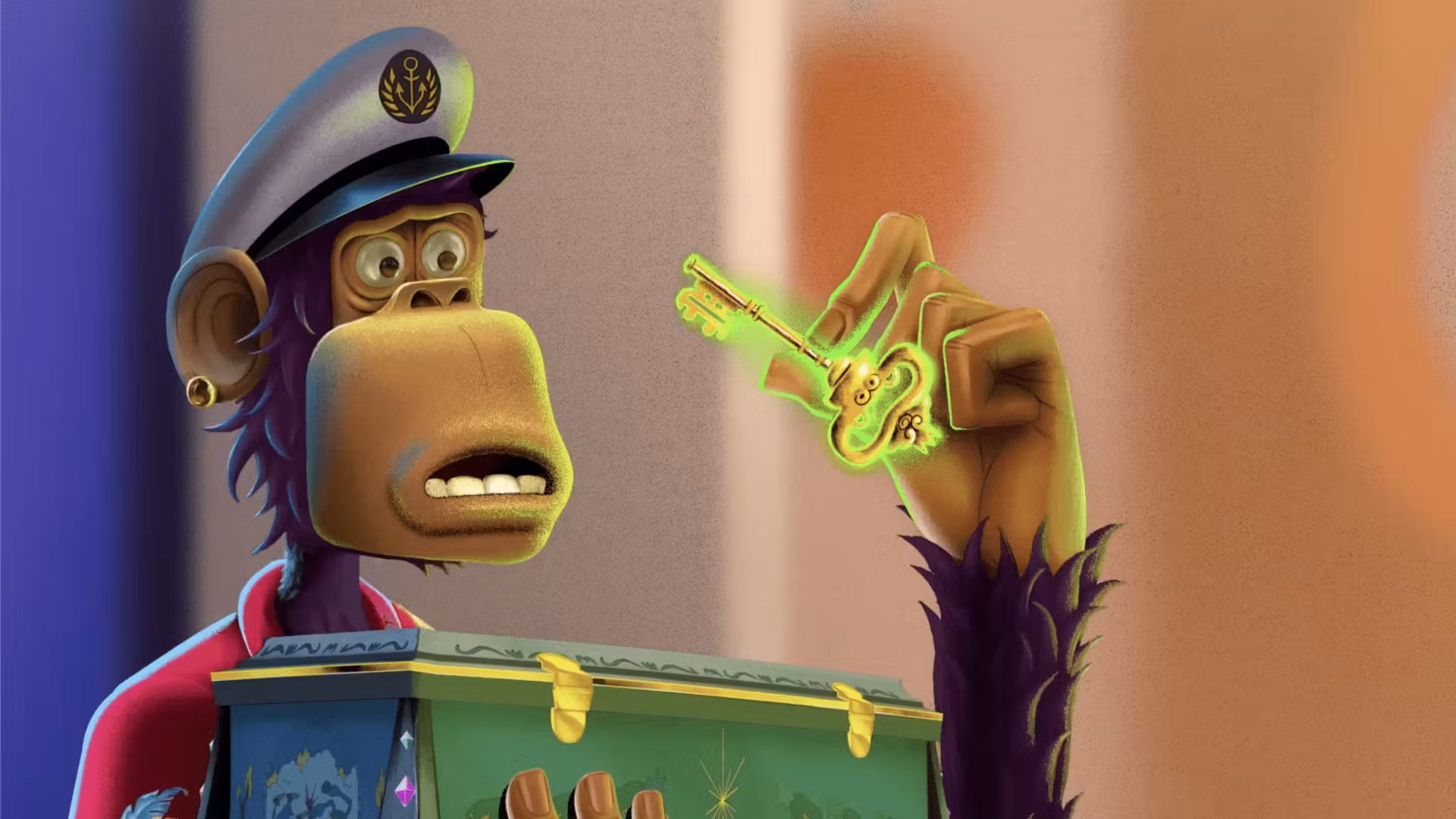 Yuga's Monkey is holding a golden key.